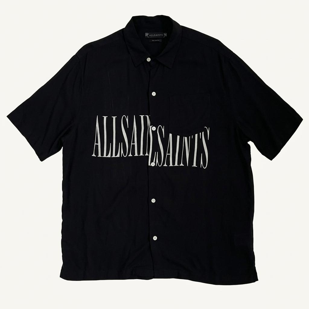 [L]AllSaints 올세인츠 스탬프 숏 슬리브 반팔 셔츠