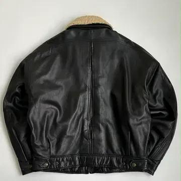 [105]Vintage 양가죽 셔링 무스탕 봄버 자켓 3