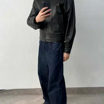 [105]Vintage 양가죽 셔링 무스탕 봄버 자켓 4