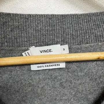 [M] Vince 빈스 캐시미어 100% 그레이 브이넥 니트 4
