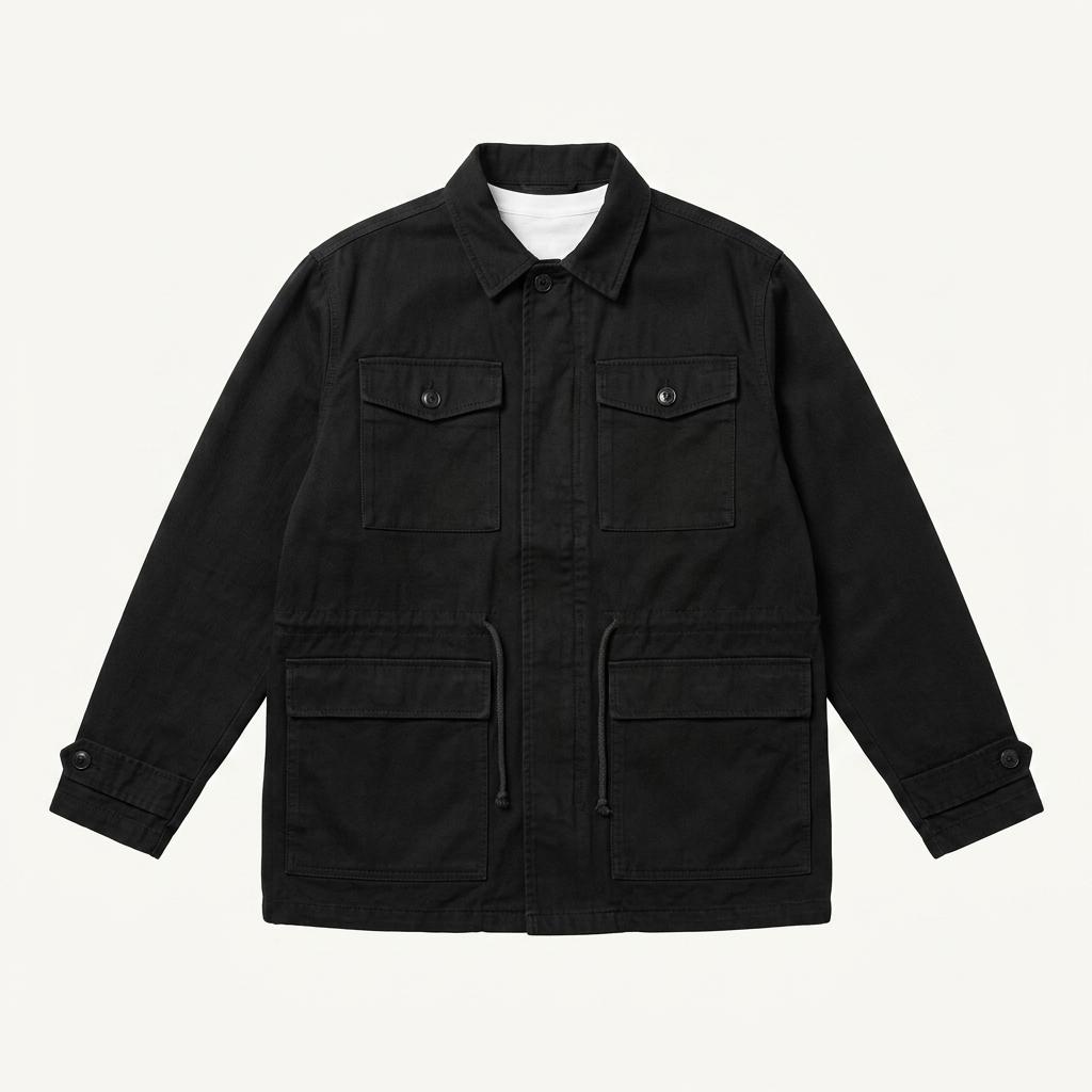 [M] 홀리스터 독일군 리워크 밀리터리 후드 코트 자켓 1