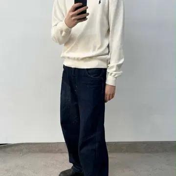 [XL] 폴로 랄프로렌 크림 아이보리 코튼 크루넥 니트 스웨터 2