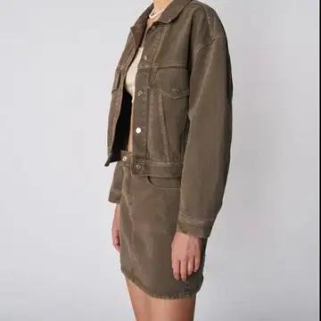 [M] 그로브 22FW 빈티지 브라운 폴 데님 자켓 2