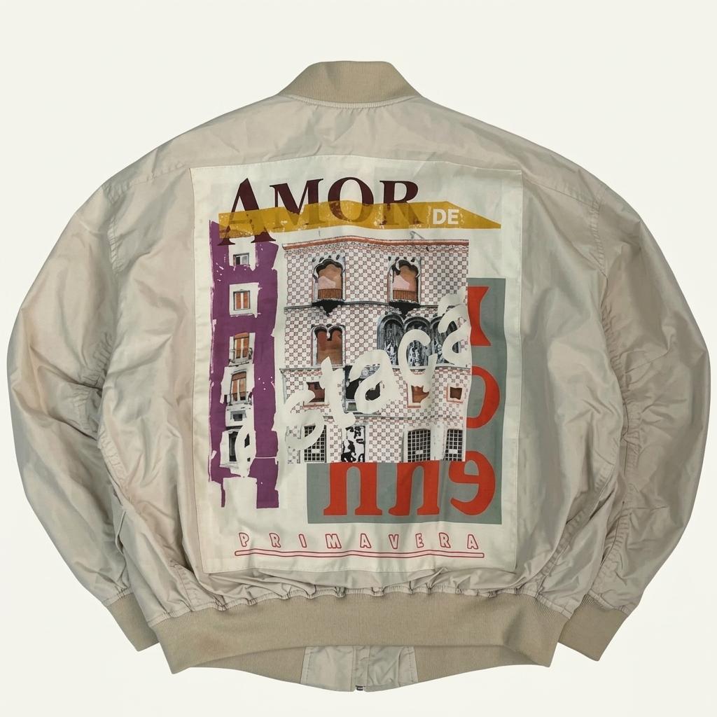 타임 포스트모던 한섬 Amor 바시티 봄버 자켓 MA-1 점퍼 1