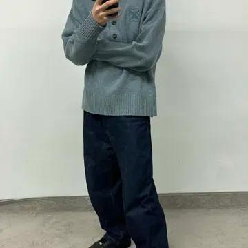 [M] 세터 울 블렌드 폴로 니트 스웨터 3