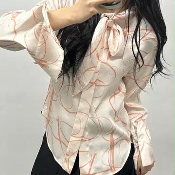 미샤 MICHAA 20년 신형 스카프 타이 블라우스 2