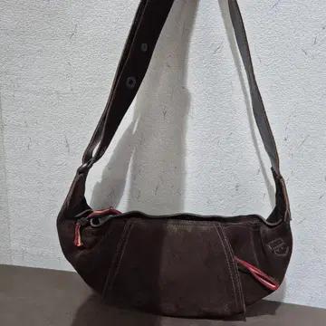 BALLY 브라운 스웨이드 숄더백 3