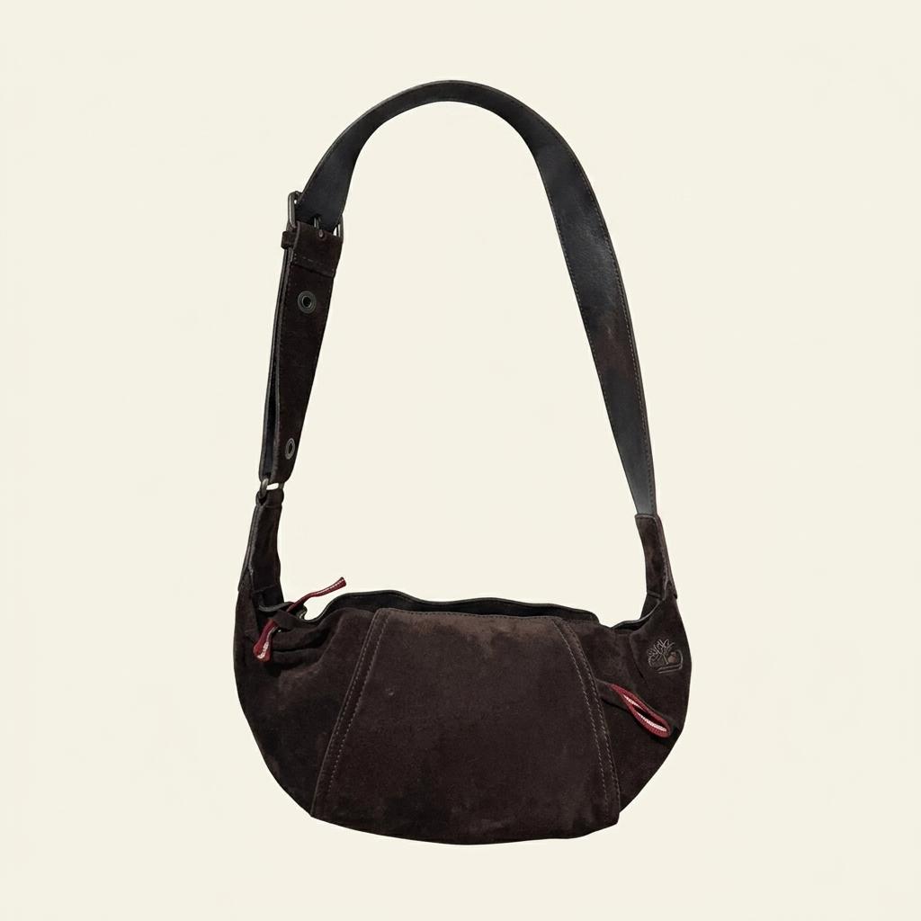 BALLY 브라운 스웨이드 숄더백 1