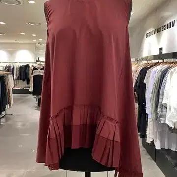 보브 플리츠 언발런스 민소매 3
