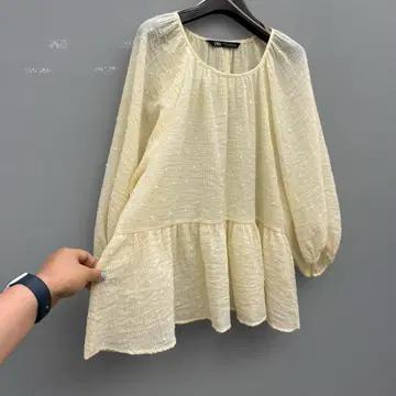 자라 zara 셔링 아이보리 블라우스 5