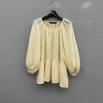 자라 zara 셔링 아이보리 블라우스 2