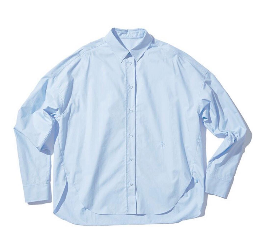 에디션B Oxford Cotton Logo Shirts Blue 2