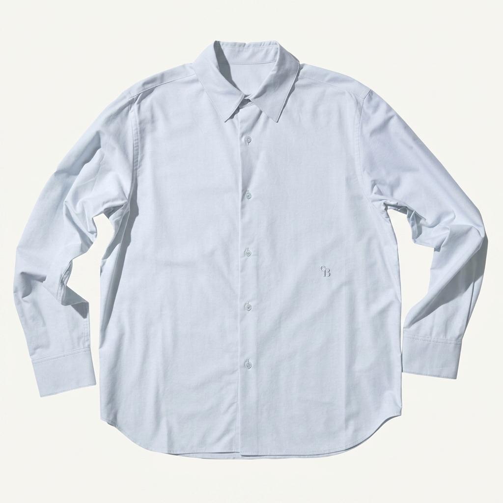 에디션B Oxford Cotton Logo Shirts Mint