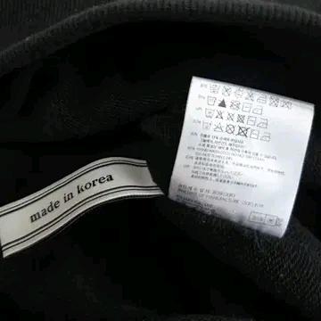 앤더슨벨 브이넥 오버핏 블랙 맨투맨 M 8
