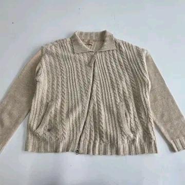 마뗑킴 사선 케이블 니트 집업 F(M) 2