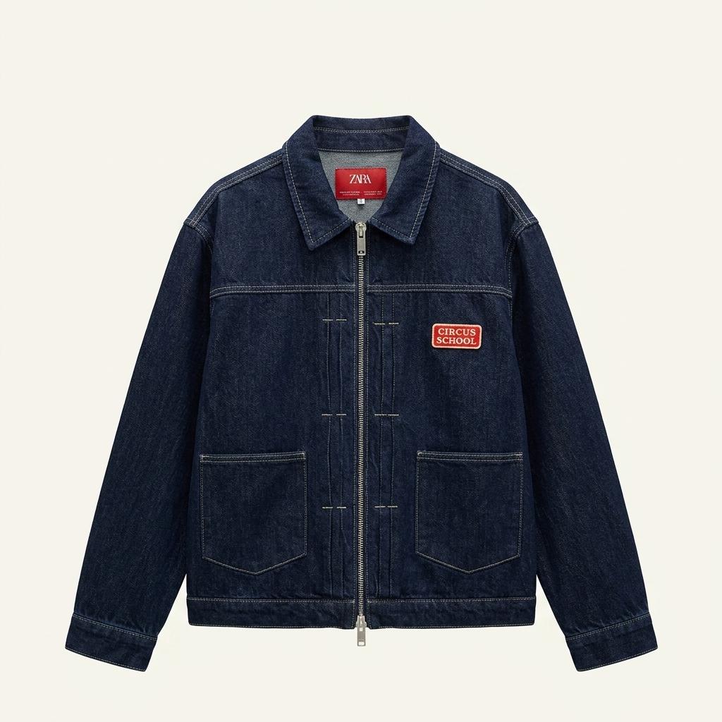 [XL] ZARA 자라 해리램버트 데님 워크 자켓 1