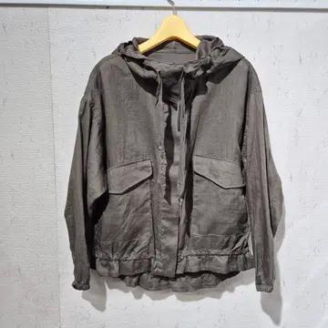 후드 린넨 야상 점퍼 2