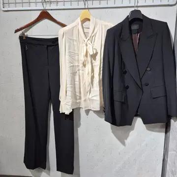 미샤 다크 네이비 여성 정장 세트 4