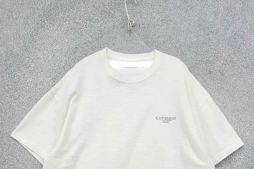 커버낫 화이트 로고 오버핏 반팔티 XL 5