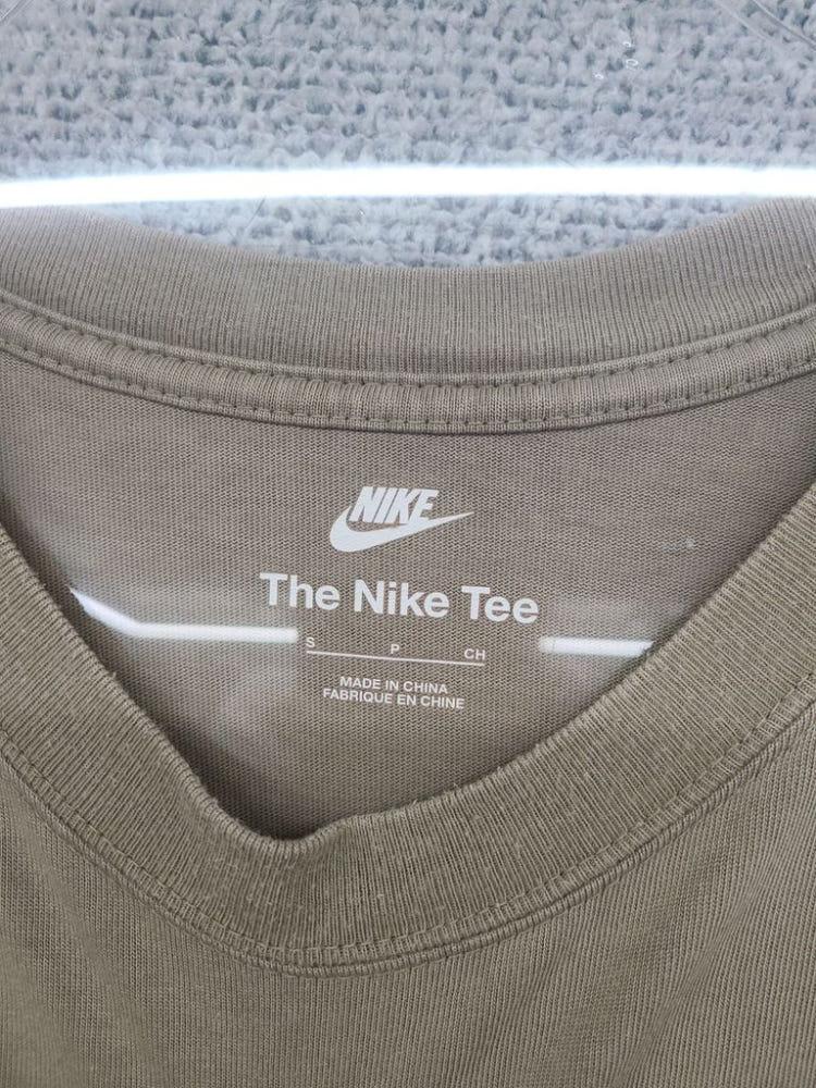 나이키 프린팅 카키 반팔티 S 9