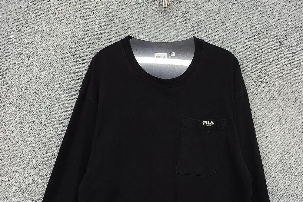 휠라 블랙 긴팔티 MEDIUM 5