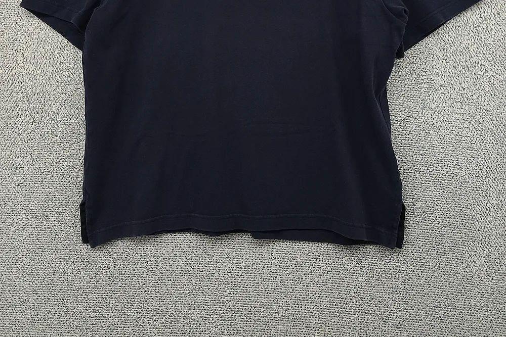 휠라 네이비 센터 로고 반팔 카라티 LARGE 6