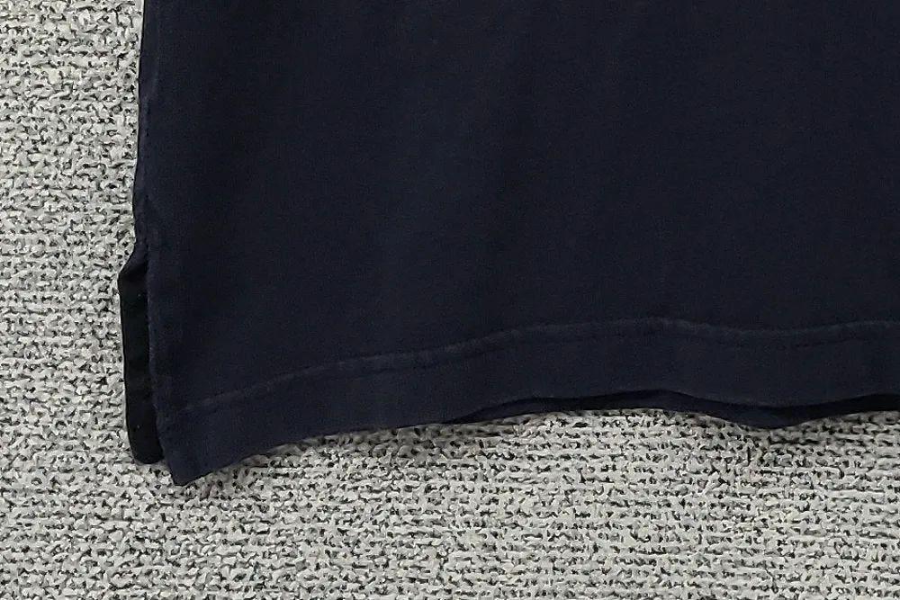 휠라 네이비 센터 로고 반팔 카라티 LARGE 8