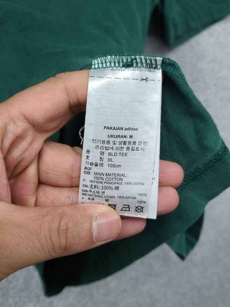 아디다스 그린 로고 반팔티 M 10