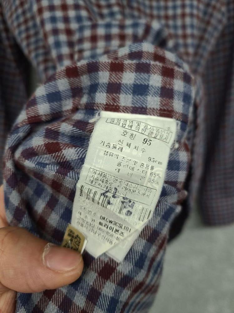 닥스 남자 캐주얼 체크 셔츠 95 10