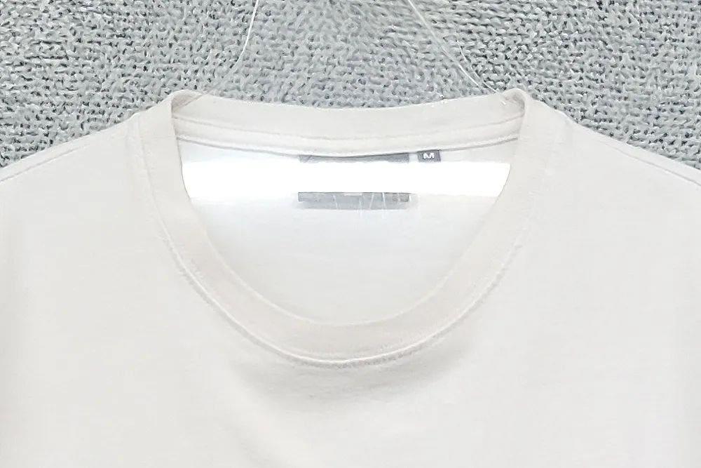 예일 로고 화이트 반팔티 M 7