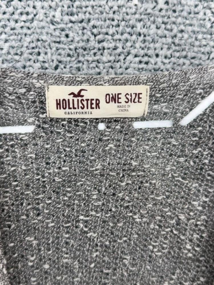 홀리스터 라이트 그레이 빈티지 패턴 롱 가디건 ONE SIZE 9