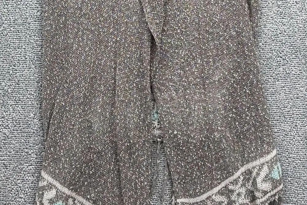 홀리스터 라이트 그레이 빈티지 패턴 롱 가디건 ONE SIZE 7
