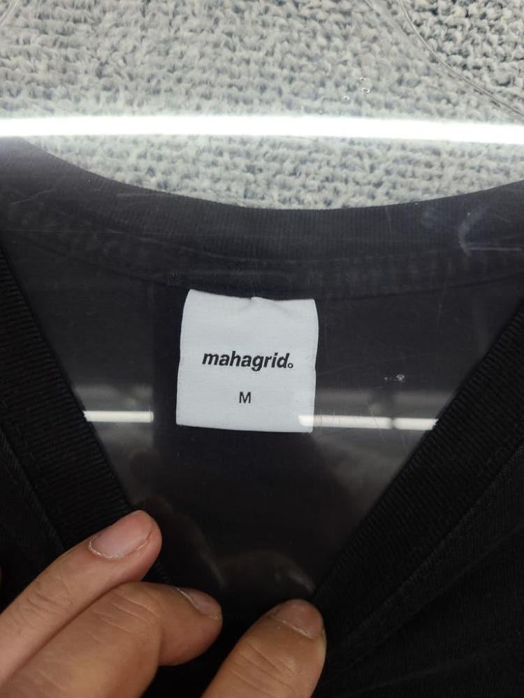 마하그리드 프린팅 블랙 반팔티 M 9