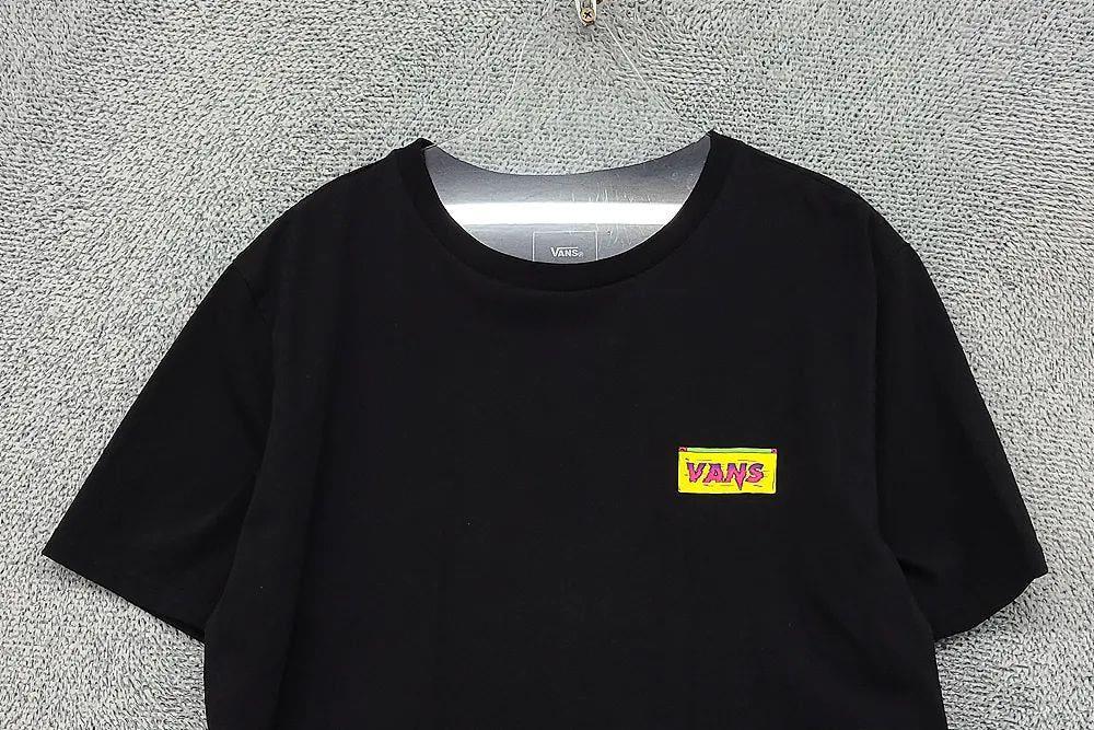 반스 블랙 로고 반팔티 MEDIUM 5