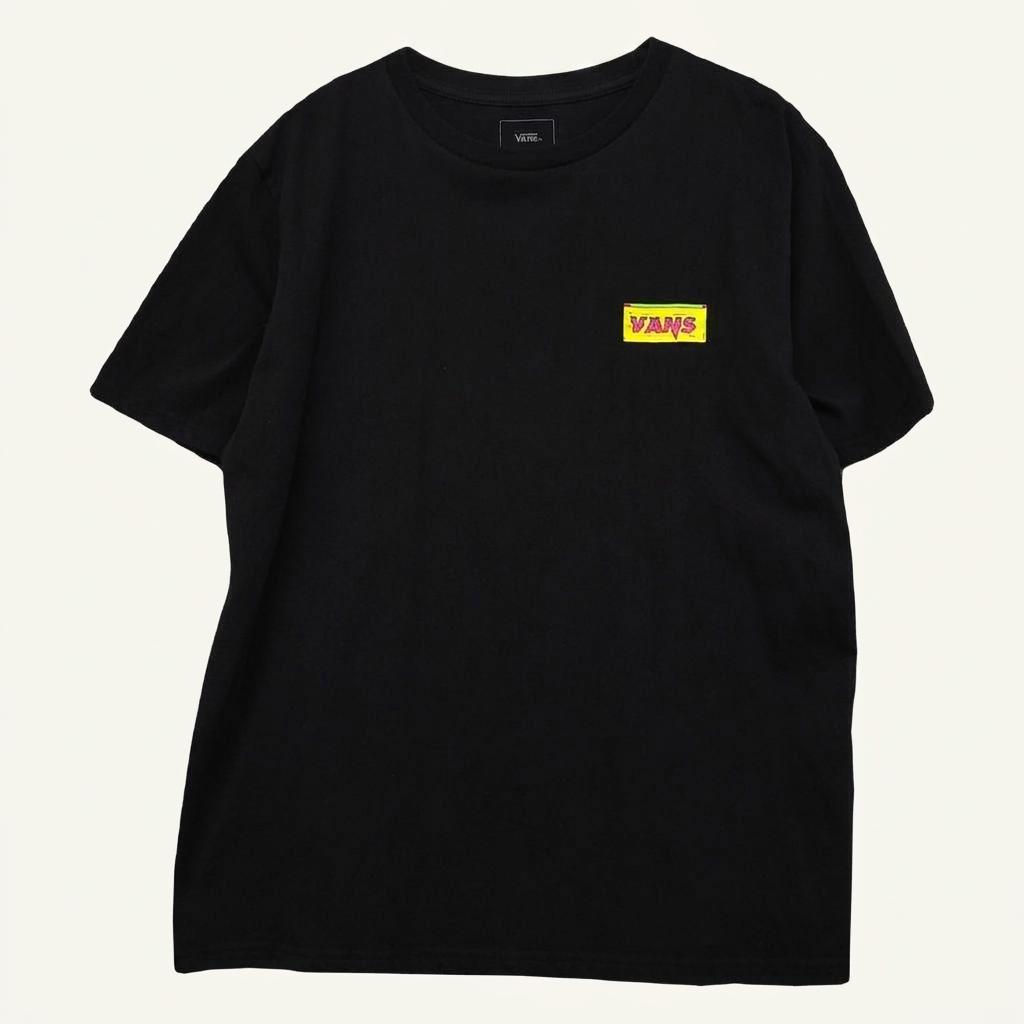 반스 블랙 로고 반팔티 MEDIUM 1