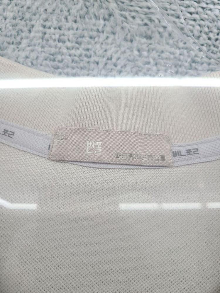 빈폴 베이지 로고 반팔 카라티 100 9
