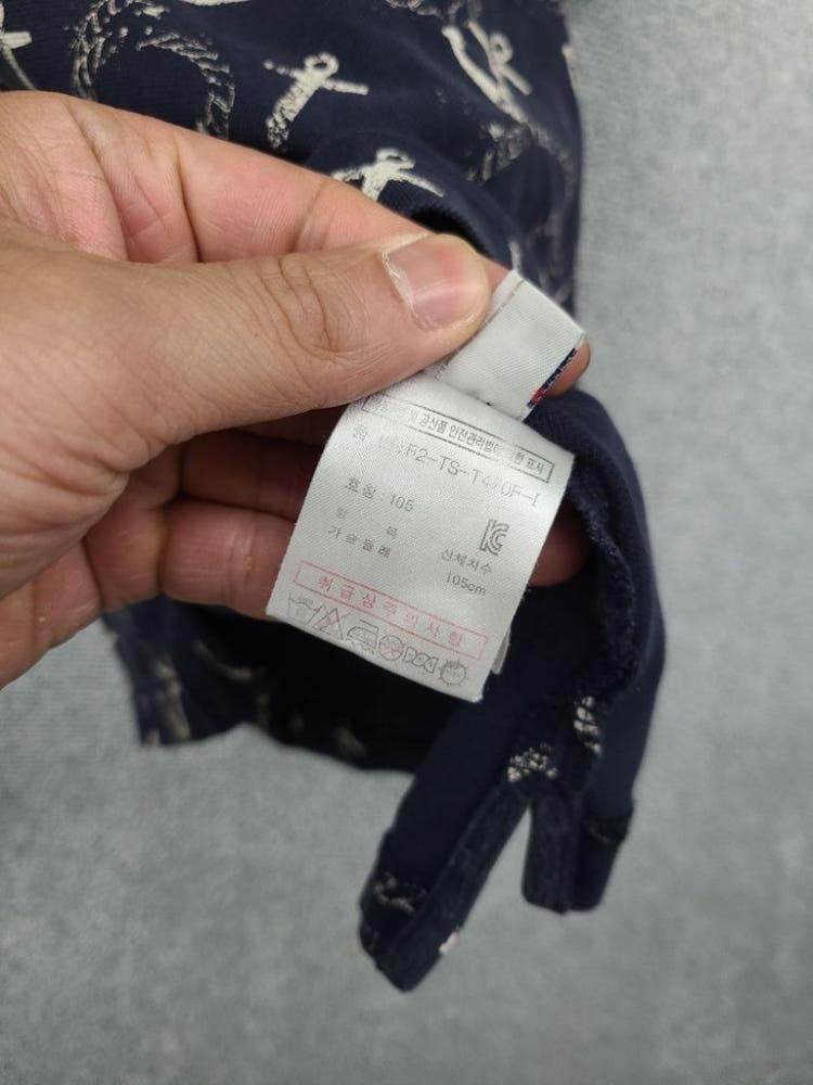 휠라 블랙 패턴 여자 캐주얼 카라티 105 10