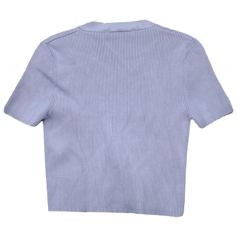 자라 라이트 퍼플 반팔 니트 가디건 M 4