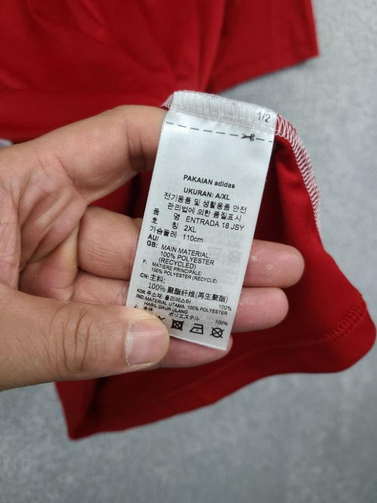 아디다스 레드 트레이닝 반팔티 A/XL 10