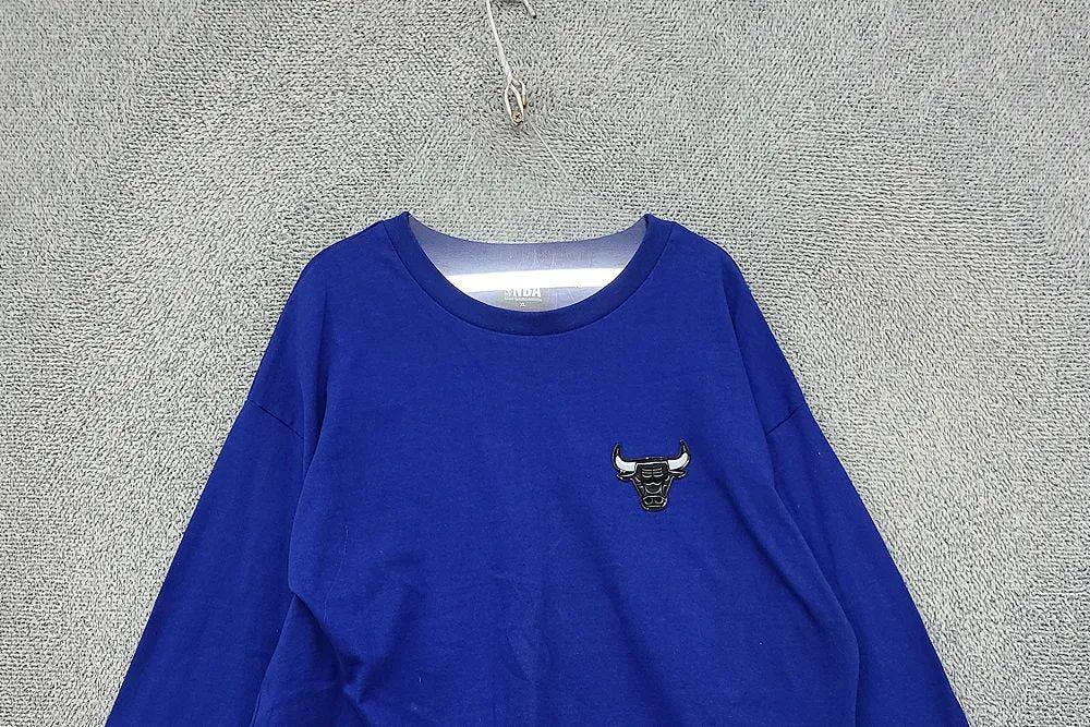 엔비에이 블루 시카고 불스 7부 긴팔티 XL 5