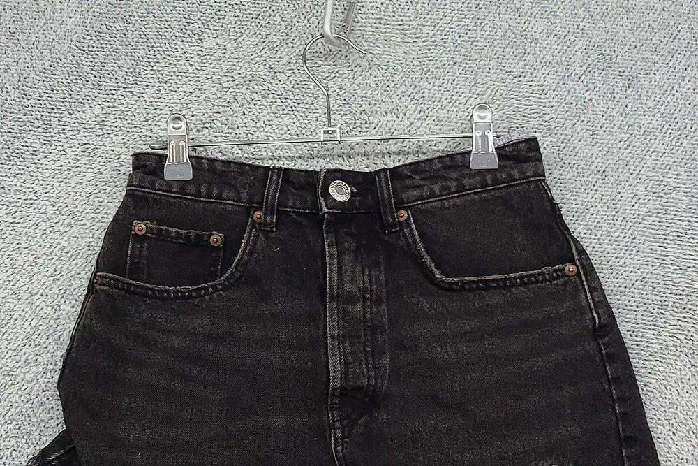 자라 흑청 데님 반바지 36 5