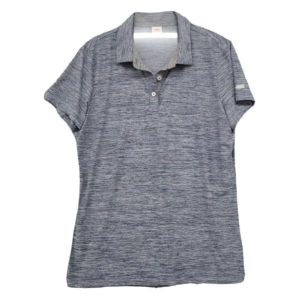JDX 스트라이프 라이트 그레이 골프 반팔 카라티 100 3