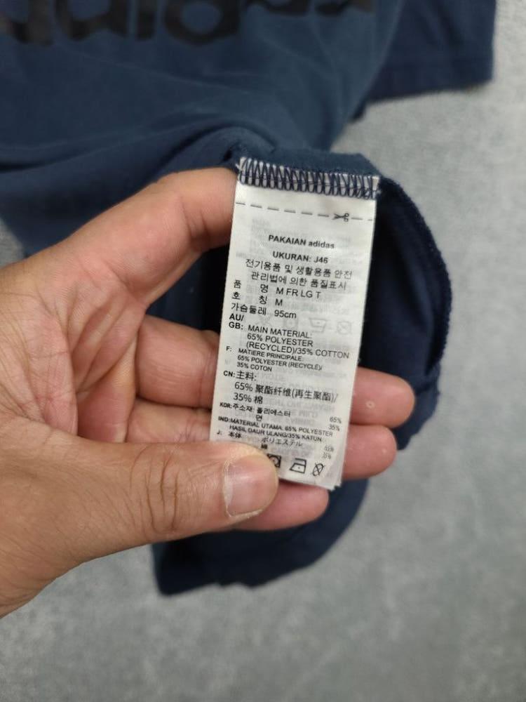 아디다스 프린팅 네이비 반팔티 M 10