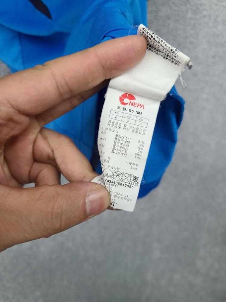 네파 블루 기능성 반집업 등산 반팔티 95 (M) 10