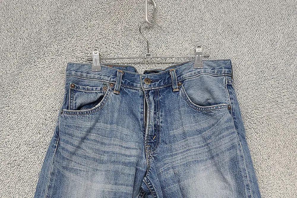리바이스 503 빈티지 워싱 데님 반바지 W32 L14 5