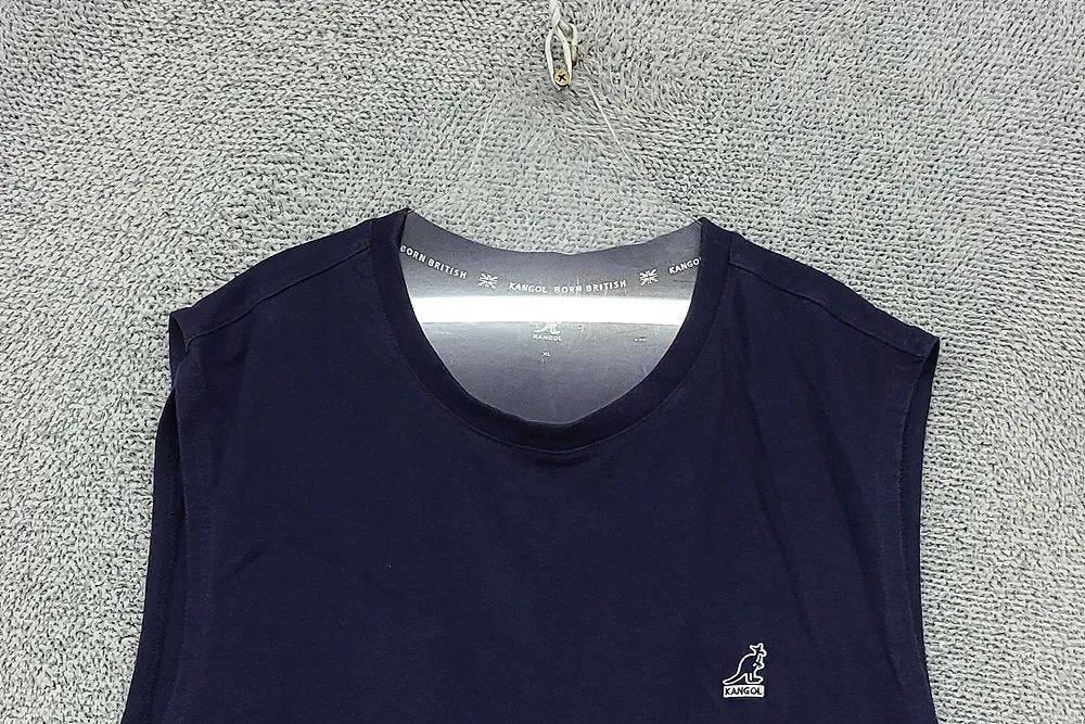 캉골 네이비 로고 민소매 나시 XL 5