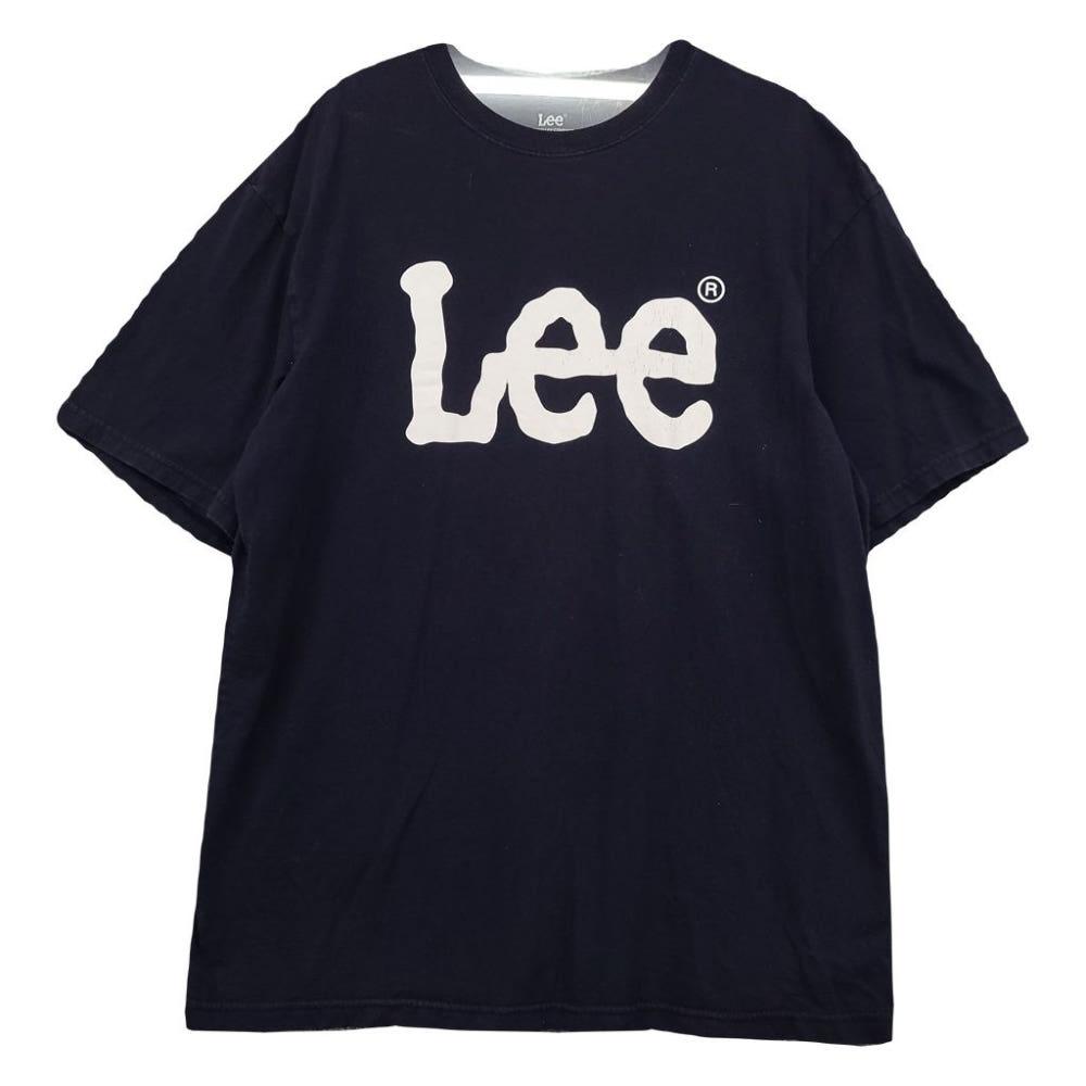 리 프린팅 네이비 반팔티 L 3