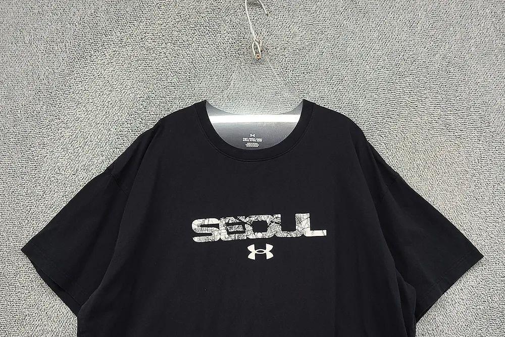 언더아머 프린팅 블랙 반팔티 2XL/2TG/2EG 5