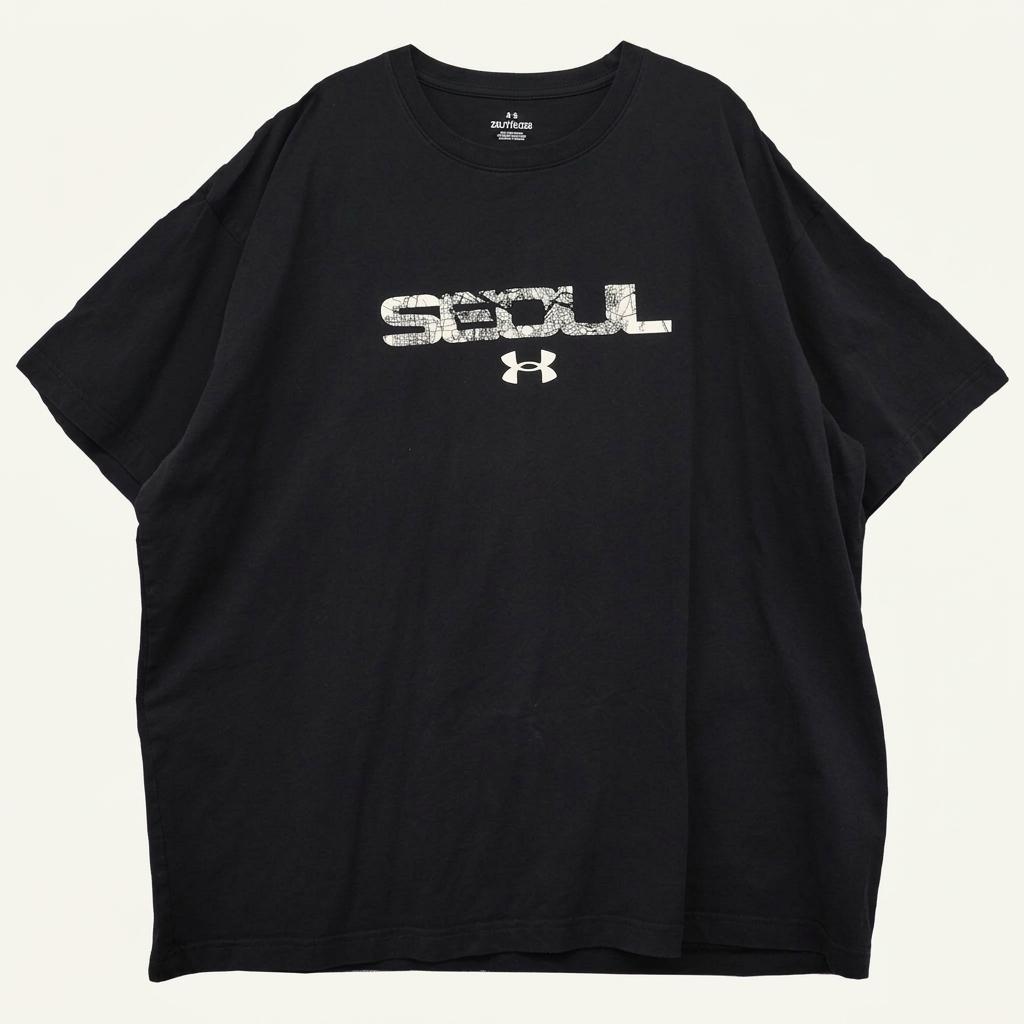 언더아머 프린팅 블랙 반팔티 2XL/2TG/2EG 1