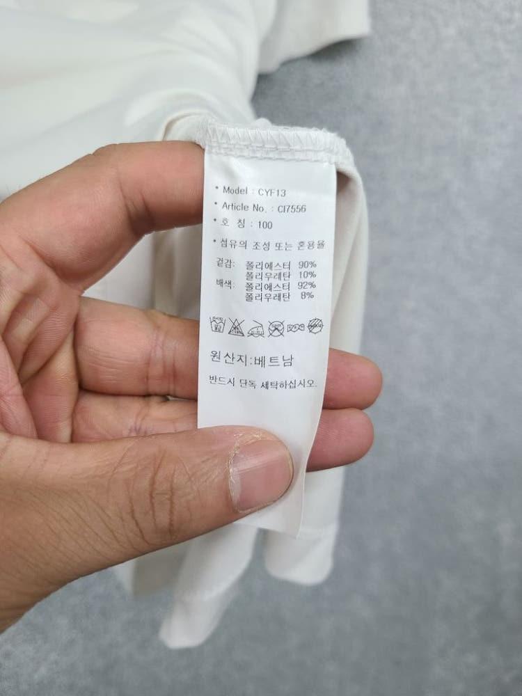 아디다스 화이트 기능성 반팔 카라티 100 10